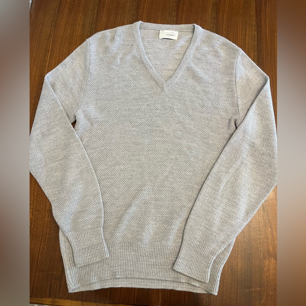 Authentic Christian Dior Gray Sweater